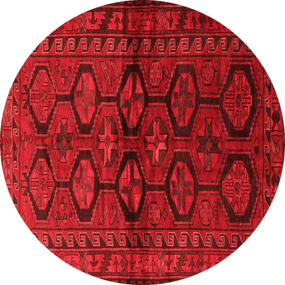 Ahgly Company Indoor Round Persian Red Traditional Area Rugs, 6' Round