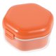 thumbnail image 1 of Estuche de plástico para guardar aparatos dentales, caja de viaje portátil para guardar aparatos bucales y protegerlos., 1 of 8