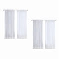 thumbnail image 2 of Cortinas transparentes blancas de 8 paneles, cortinas de de para tratamiento de ventana, 2 of 5