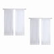 thumbnail image 2 of Cortinas transparentes blancas de 8 paneles, cortinas de de para tratamiento de ventana, 2 of 5
