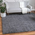 thumbnail image 1 of Unique Loom 3145976 8 x 8 Pi Davos Shag Tapis Carré&44; Poivre, 1 of 2