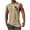 Khaki and Black, variant on Vhkiploz Summer Tank Tops for Men Short Sleeve Crew Neck Cami Shirts Active Workout Running Gym Golf Casual Printed Solid Color Blouse
