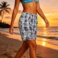thumbnail image 5 of Uaswgudfs Women's Tropical Print Beach Shorts - Elastic Waist Loose Fit Summer Knee Length Casual Shorts, 5 of 6