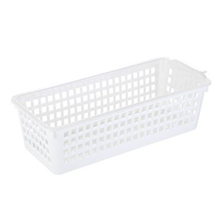 1pc Deep Mouth Rectangle Storage Basket, Plastic Storage Box For Snacks,  Toys, Household Items, Dorm, Kitchen, Desktop Organizer