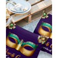thumbnail image 3 of Outdoor Throw Pillow Cover Carnival Mardi Gras Celebraion Waterproof Cushion Covers 2 Pack Mask on Purple Diamond Checker Pillow Cases Home Decoration for Patio Garden Couch Sofa, 3 of 7