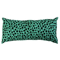 Everything Comfy Cheetah Print Decorative Pillow, 16x6 Inch, Teal,
