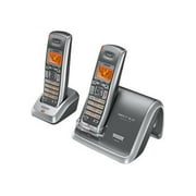 Angle View: Uniden DECT 2060-2 - Cordless phone with caller ID/call waiting - DECT - 3-way call capability + additional handset