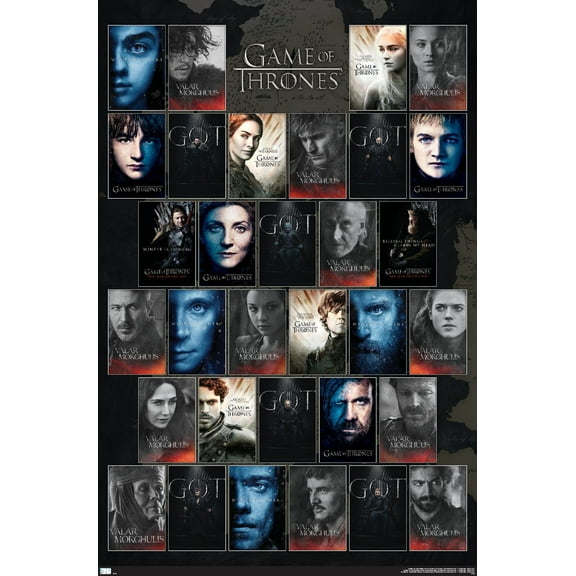 Game of Thrones - Grid Wall Poster, 22.375" x 34"