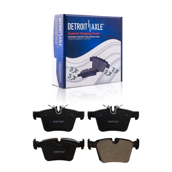 Detroit Axle - Rear Ceramic Brake Pads for 2015-2023 Mercedes-Benz C300 2016-2018 C300e 2015 C400