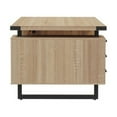thumbnail image 3 of Safco Mirella Free Standing Desk with Modesty Panel 66" x 20"1.6" Top - Box Drawer(s) - Material: Particleboard - Finish: Sand Dune, Laminate, 3 of 5