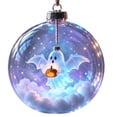 thumbnail image 2 of sruoe Halloween Transparent Scene Ball, Ghost Cottage Hanging Sphere, Halloween Party Supplies, Halloween Decorations for Tree Window Entryway, 2 of 6