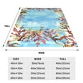thumbnail image 3 of Zufioo Sea and Fish Fleece Blanket Queen Size,Plush Bed Blanket,Ultra Soft Throw Blanket,Plush Fuzzy Cozy Blanket Perfect for Bed,Couch-40"x30", 3 of 7