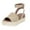 Khaki, variant on Anuirheih Wedge Sandals for Women, Shoes Womens Sandals Slip On Flatform with Cork Bottom Double Straps(Brown)