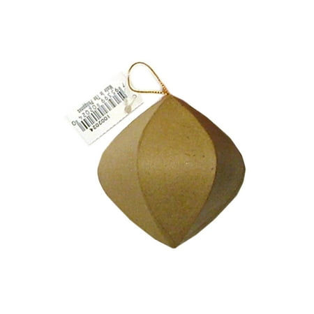 - PA Paper Mache Ornament Rnd Point End Kraft