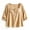 Khaki, variant on Women Summer Top French Square Neck Gingham Blouse Puff Sleeve Casual Loose Fit Button Down Boho Shirt for Women Daily Vacation XS-4XL