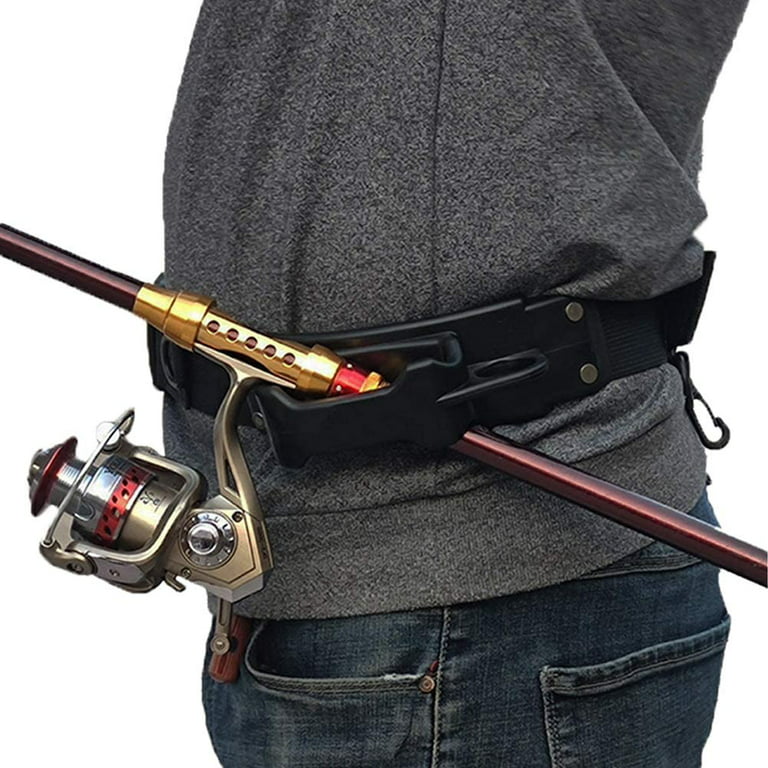 Leo Fishing Waist Rod Holder Belt Outdoor Fishing Rod Pole Holder for Spinning and Casting Rods, Size: 21