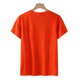 thumbnail image 4 of Moda casual mujer manga corta impresa damas manga corta cuello redondo blusas tops camiseta Pompotops hfajkhk137436, 4 of 4