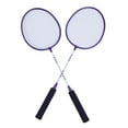 thumbnail image 1 of 2PCS Badminton Rackets for Adults Teens Iron Alloy Anti Slip Rackets Set with Nylon Shuttlecocks Carrying Bag for Outdoor Backyard Games, 1 of 7