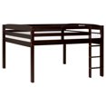 thumbnail image 2 of Camaflexi Tribeca Concord Junior Full Size Loft Bed with Stairs Solid Wood Bed Frame, Cappuccino 100% Solid Wood, 2 of 4