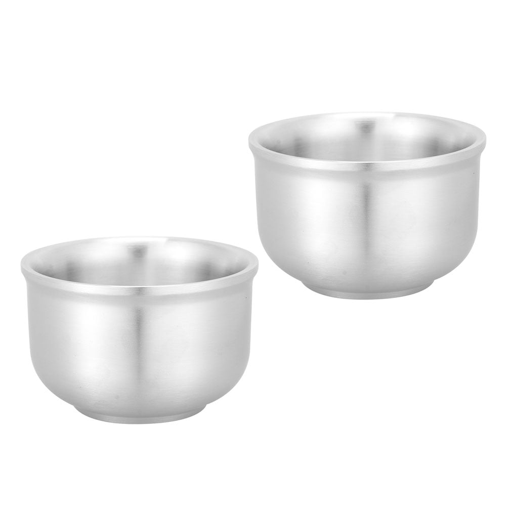 KHBUAB Household Ramen Bowl Heat-Resistant 304 Stainless Steel 2Pcs