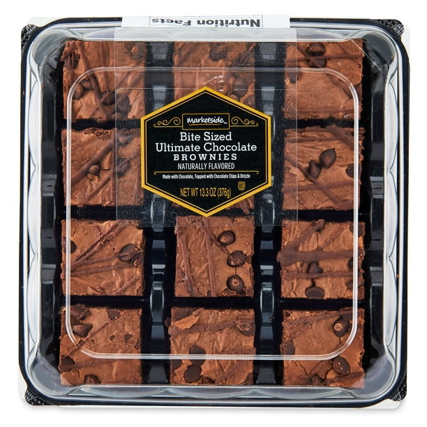 Marketside Bite Sized Ultimate Chocolate Brownies, 14.1 oz, 12 Count