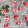 thumbnail image 5 of 30pcs Baby Blue Roses Foam Flowers Artificial Roses with Stems, Fake Roses with Fake Flowers for DIY Wedding Bouquets Baby Shower Centerpieces Floral Party Home Décor (Light Blue), 5 of 5