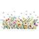thumbnail image 3 of Pegatinas de pared de plantas, flores y mariposas, jardín, pegatinas de pared de flores, arte de pared de mariposas volando, 3 of 5