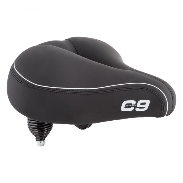 Sillín Cloud-9 Cruiser Select de 10,5" x 10,75" de vinilo negro suave al tacto
