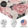 thumbnail image 5 of Sweet Jojo Designs Peony Floral Garden Black and Pink Girl Fitted Crib Sheet, 5 of 6