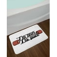 thumbnail image 2 of Fitness Bath Mat, No Pain No Gain Vintage Emblem Design Barbells Weightlifting Bodybuilding, Non-Slip Plush Mat Bathroom Kitchen Laundry Room Decor, 29.5 X 17.5 Inches, Coral Black White, Ambesonne, 2 of 2
