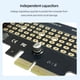 thumbnail image 2 of Adaptador M.2 NVMe SSD a PCIE X4 Velocidad completa para Windows/Mac/Linux (Altura completa), 2 of 4