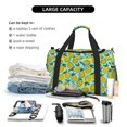 thumbnail image 5 of Picia Lemon1 Print Travel Duffle Bag,Weekender Bags for Women with Shoe Compartment, Gym Duffel Bag with Wet Pocket, Hospital Bags for Labor and Delivery, 5 of 7