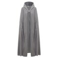 thumbnail image 1 of Fortune Cape Longue pour Femmes, Manteau d'Hiver Chaud à Capuche, Poncho Cardigan Coupe-Vent, 1 of 7