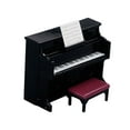 thumbnail image 2 of HILABEE Piano de Maison de Poupée avec Tabouret Modèle Piano à Queue Mini Meuble Jouet pour Maison Chambre Noir, 2 of 9