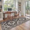 thumbnail image 4 of UERMEI 3x8 Washable Runner Rugs for Hallway, Modern Vintage Non Slip Indoor Rug for Entryway Doormats Bedroom Kitchen, Vacuum-Friendly Home Decor Carpet, Beige Brown, 4 of 8