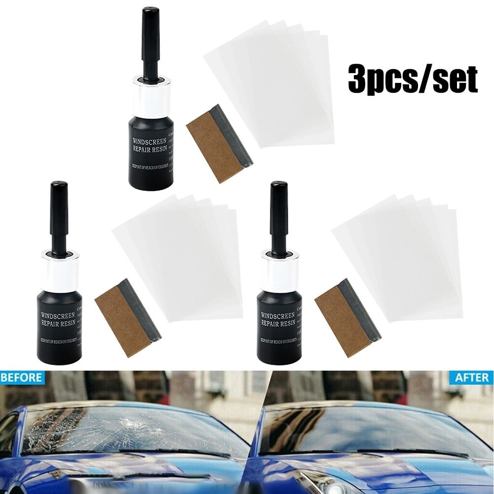 3× Automotive Glass Nano Repair Fluid Car Windshield Resin Crack Glue