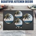 thumbnail image 6 of Gas Stove Burner Cover,Electric Stove Top Protector,Easy to Clean,Coconut Trees by the Sea under a Cloudy Sky, 6 of 7