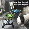 thumbnail image 2 of Graflsoa 2.4G Gesture-Controlled Stunt Twister Car with LED Lights, Music, and Programmable Features - Green Triple Battery Edition with Dual Remote (Includes USB Cable, Screwdriver, and User Manual), 2 of 7