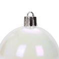 thumbnail image 1 of Adorno Del Árbol Bolas de adornos de plástico iridiscentes, ligeras para fiestas y bodas (4 cm, 6 piezas blancas), 1 of 5