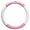 Pink White, variant on Soft Elastic Steering Wheel Cover for Women, Rhinestone Bling Leather Protector, Non-Slip Fashion Car Accessories, Universal Fit for Most Vehicles, Pink White
