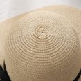 thumbnail image 4 of Visland Beach Sun Hat for Women Bow-Knot UV UPF 50+Travel Foldable Wide Brim Straw Hat, 4 of 7