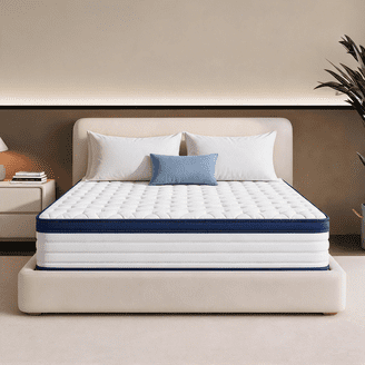 KOW Mattress Queen 12 Inch Hybrid Memory Foam Mattress in a Box