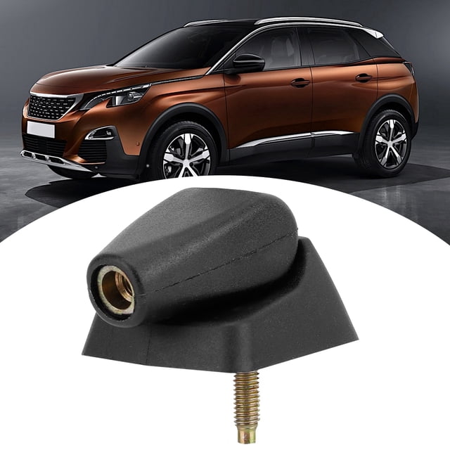 206 106 306, Aerial Base Antenna Base ABS+Aluminum Black For Auto Replacement For Citroen