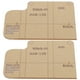 thumbnail image 4 of Plantilla acrílica de 2 uds., funda para llaves hecha a mano, molde con patrón de cuero, accesorios para herramientas artesanales, 4 of 5