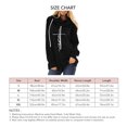 thumbnail image 5 of Sudadera con capucha de manga larga para mujer, diseño con estampado de cordón, cómoda y transpirable, sudadera para mujer, 5 of 5