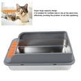 thumbnail image 3 of Cat Litter Box, Enclosed Litter Box with Shovel and Leakproof Mat, High Sided Litter Box, Anti Leakage, Top Entry Cat Litter Pan Tray, Easy Cleaning, 3 of 7