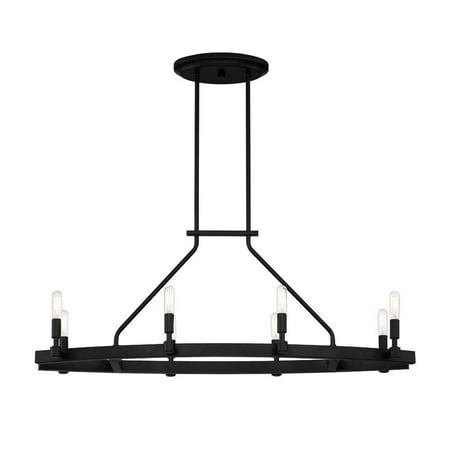 

Designers Fountain 92538-BK Fiora 8 Light Linear Chandelier