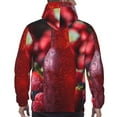 thumbnail image 7 of Uemuo Berry Infused Refreshment Pattern Men's Hoodie - Casual Pullover Hoodie with Kangaroo Pocket, Stylish Hooded Sweatshirt for Everyday Wear-Large, 7 of 7