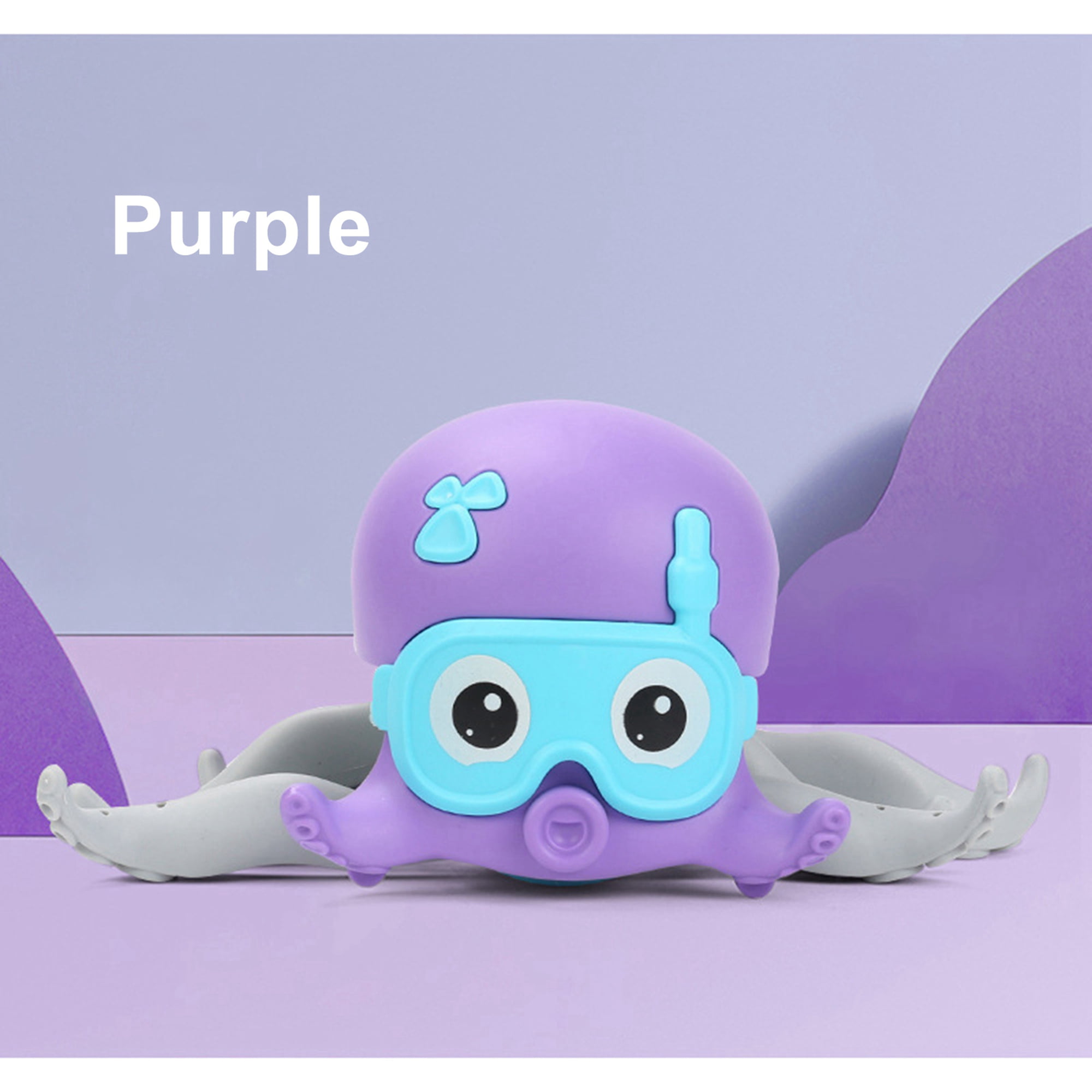 Baby Bath Wind Up Cartoon Octopus Crawling Toy Amphibious Clockwork Bathtub Kids 