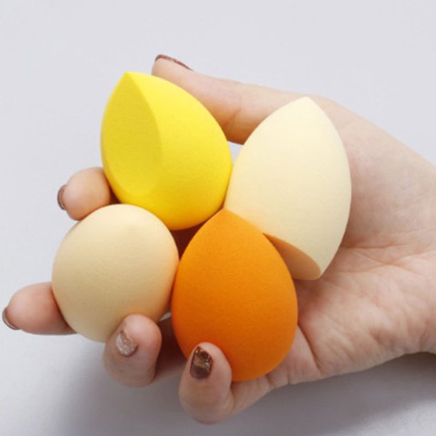 4 unids/bolsa moda maquillaje licuadora cosmética Puff esponja de maquillaje base en polvo esponja herramienta de belleza accesorios de herramientas de maquillaje